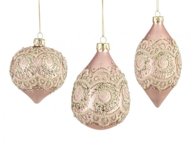 12x Colgante Vt Murano Rosa Ass3