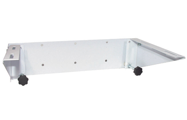 Soportes móviles con pomo blanco.