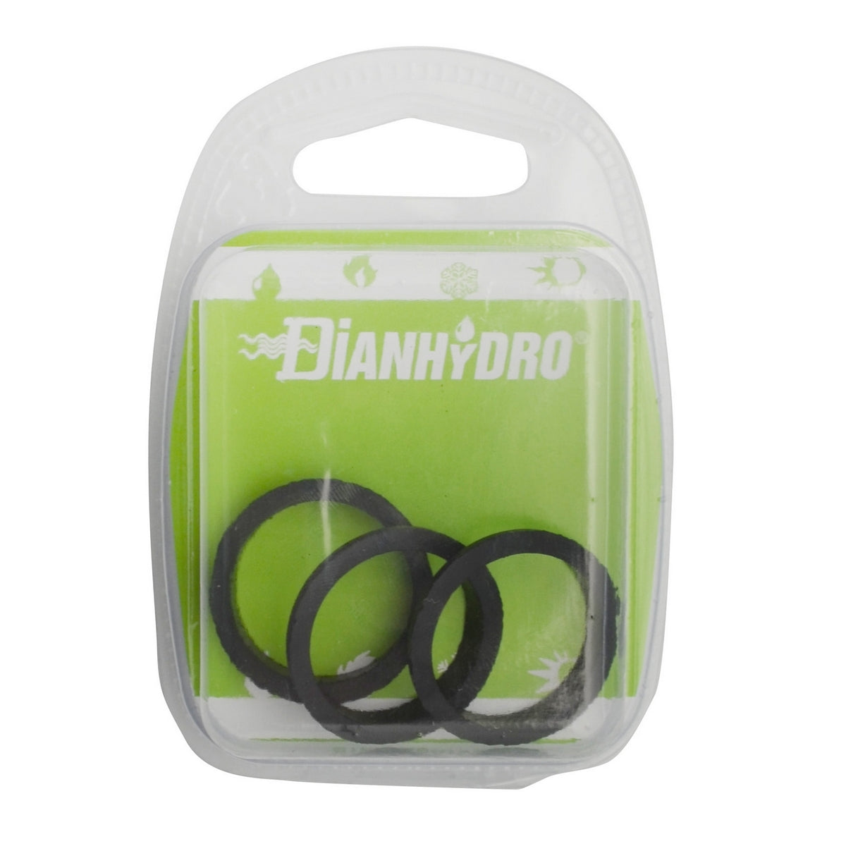 Blister de juntas cónicas negras de 3 piezas