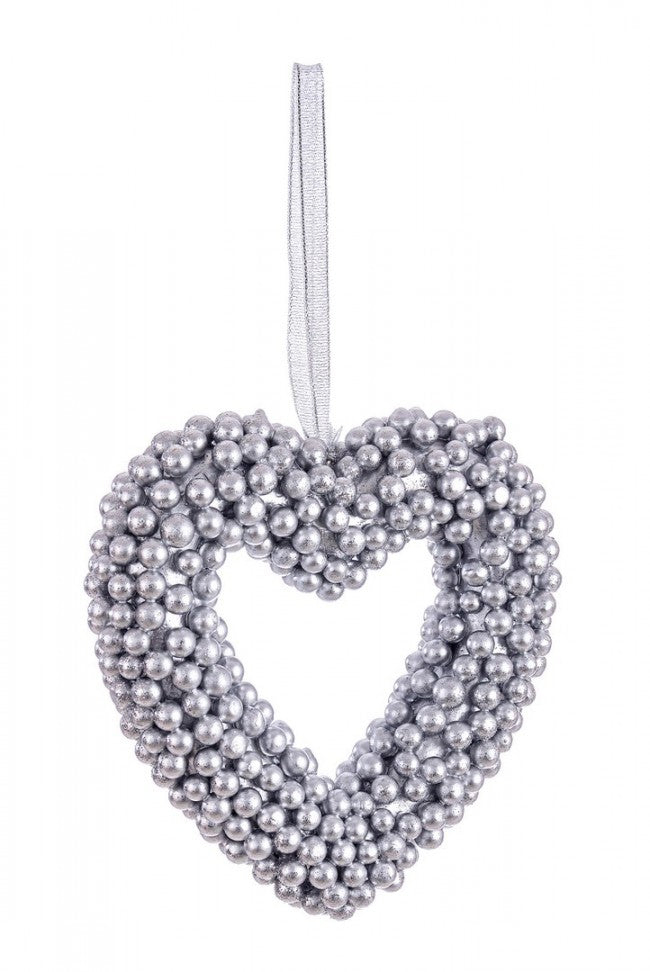 12x Colgante de corazón de plata Everly