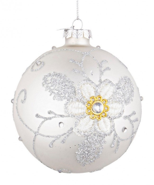 8x Esfera Vt Florete Blanco D100