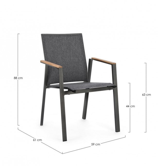 4x C-Br Silla Cameron Antracita Gk52