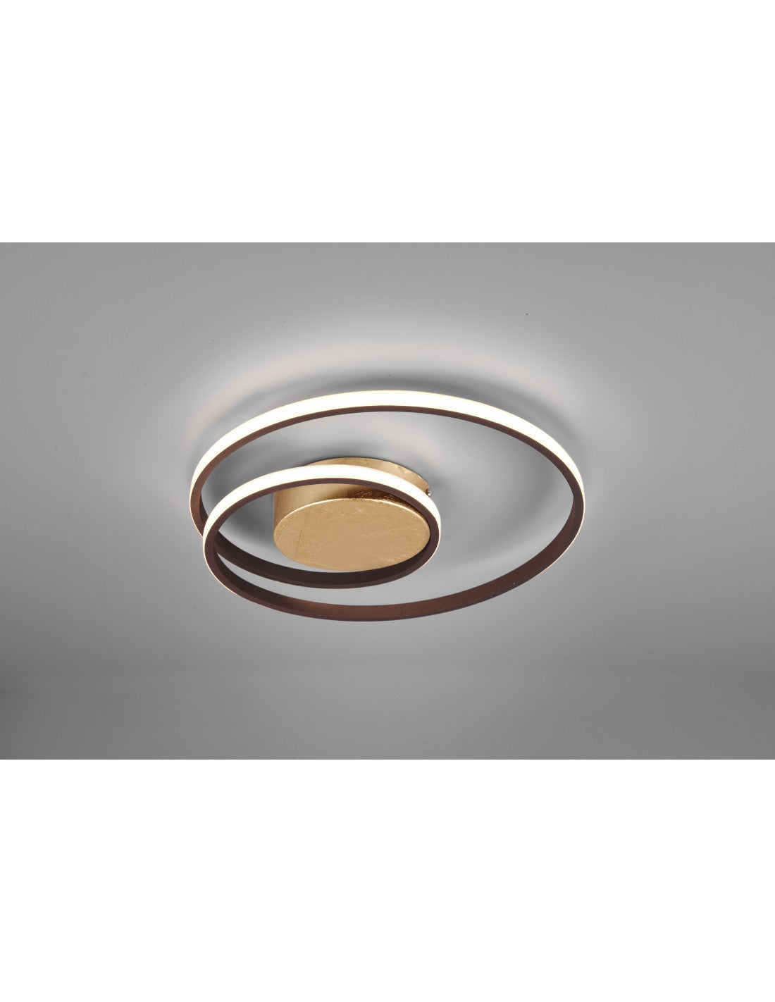 Zibal Rusty Espiral Plafón LED 22w Regulable Ø39 cm Trio Lighting