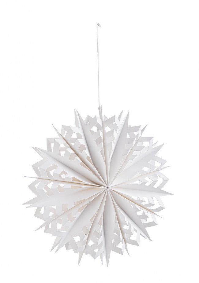 6x Colgante Lazo Vik 003 Papel Blanco D30