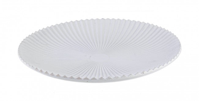 6x Plato decorativo Evan To blanco D40