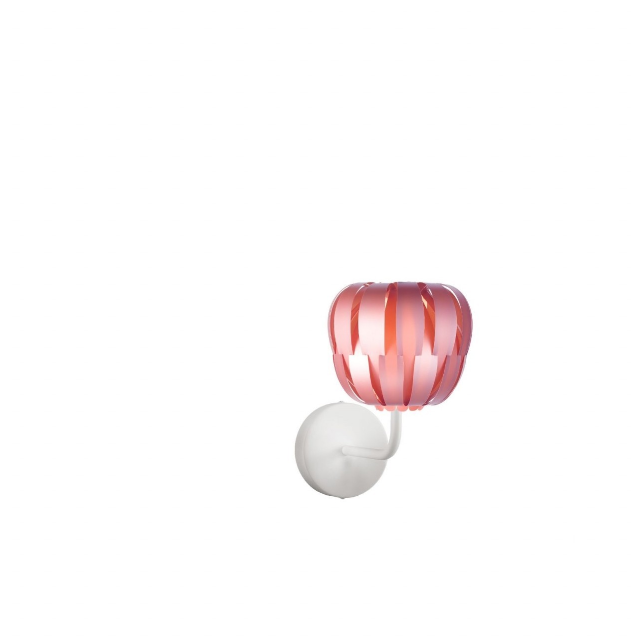 Aplique de metal rosa en metal cm. 19x25x26h