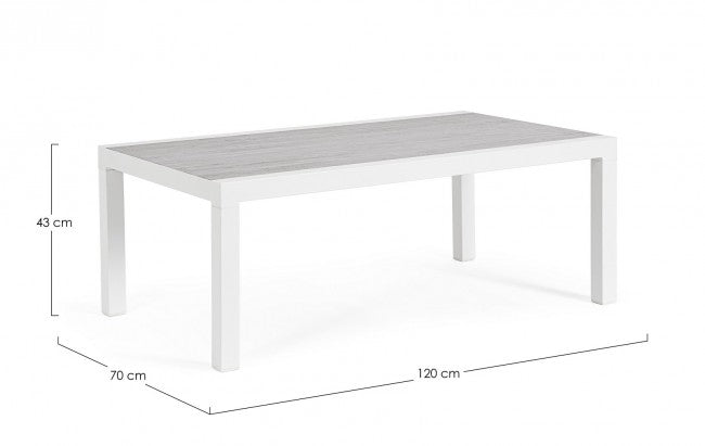Mesa Centro Kledi 120X70 Blanco Jx11