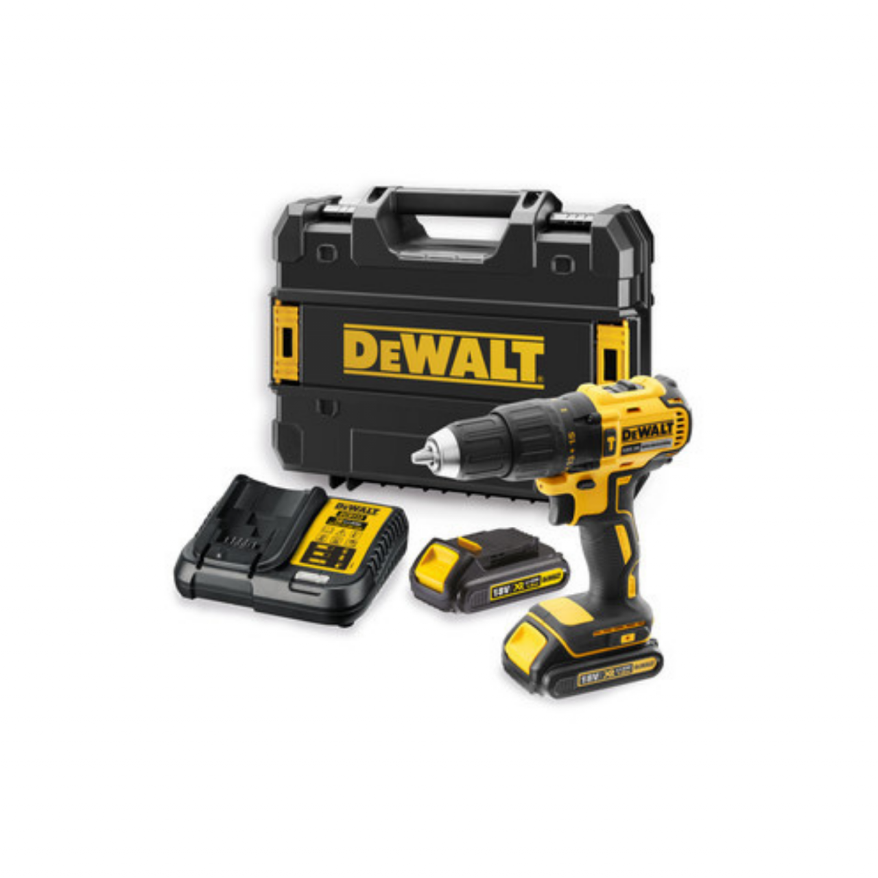 Taladro sin escobillas Dewalt con 2 baterías