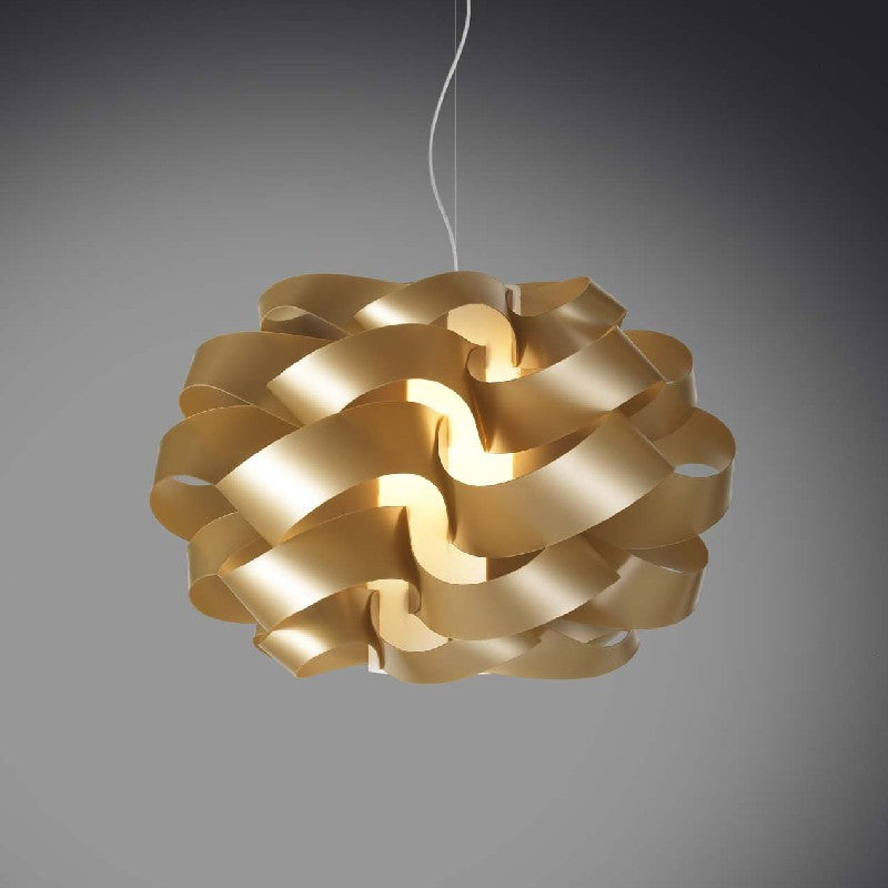 Lámpara colgante CLOUD Gold de una luz diámetro 28x h18 cm