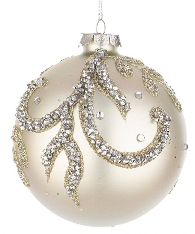 8x Esfera Vt Gotita Blanca Nacarada D100