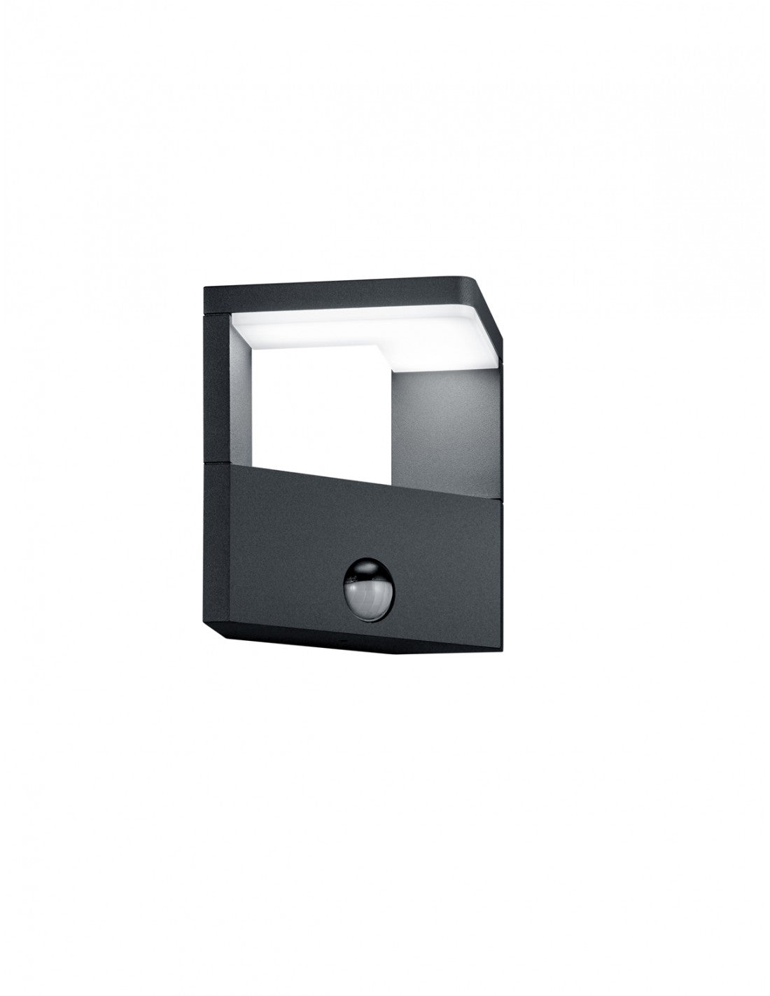 Aplique de entrada exterior LED Ganges antracita con sensor de movimiento Trio Lighting