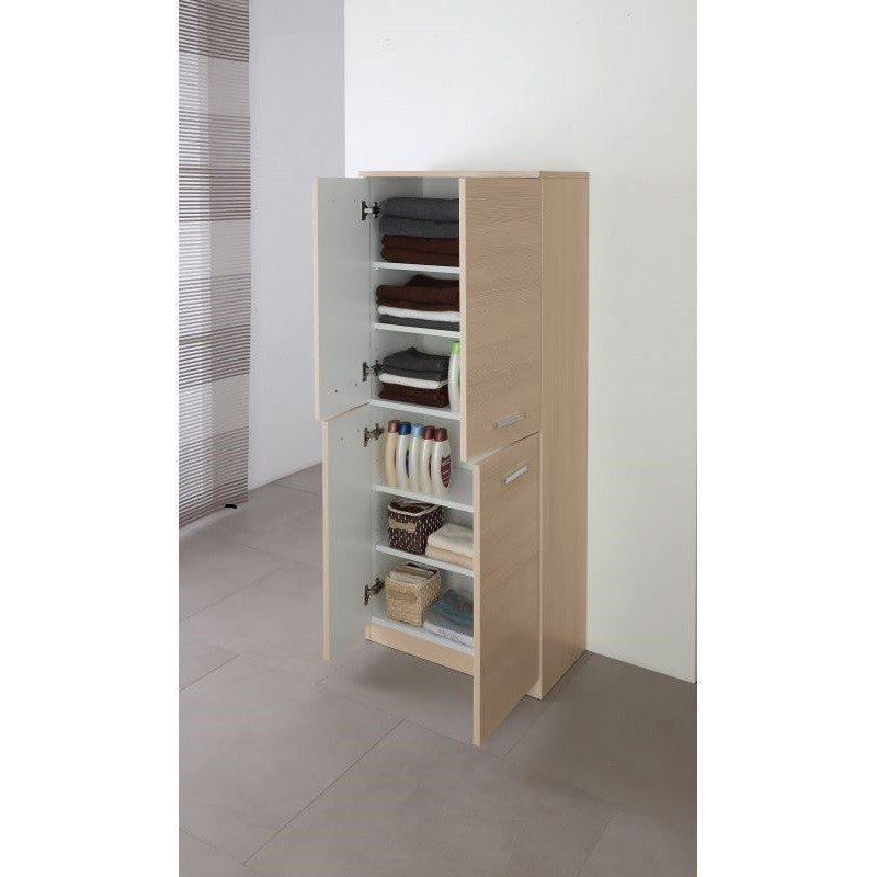Armario zapatero Larice con cuatro puertas 60x34x h148,5 cm