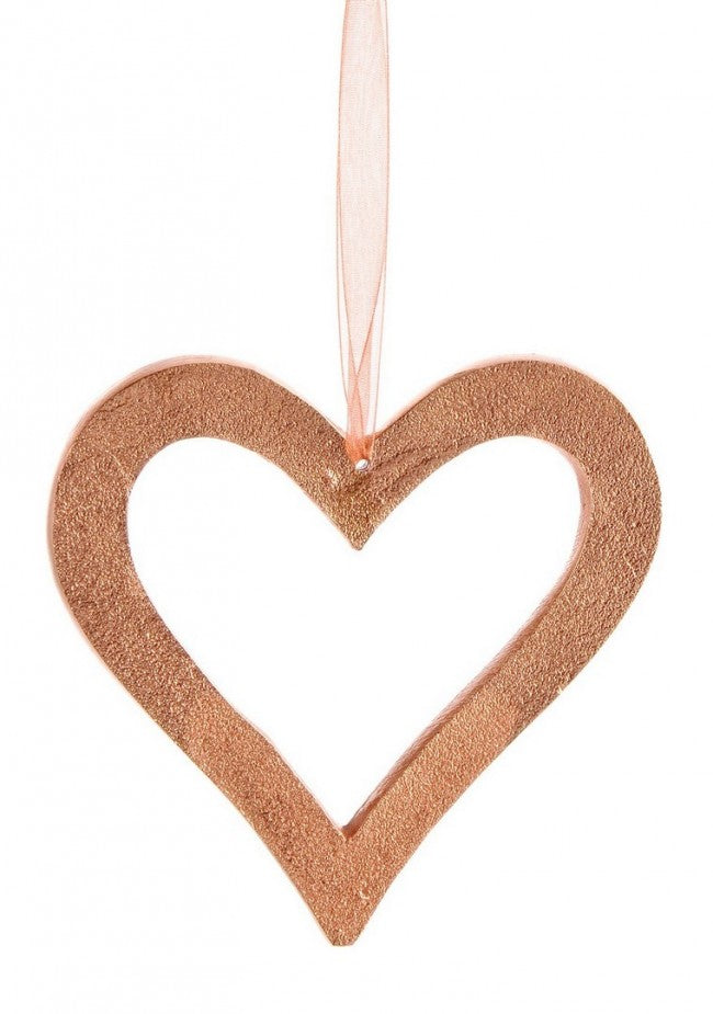 12x Amarante Cobre Corazón Colgante L