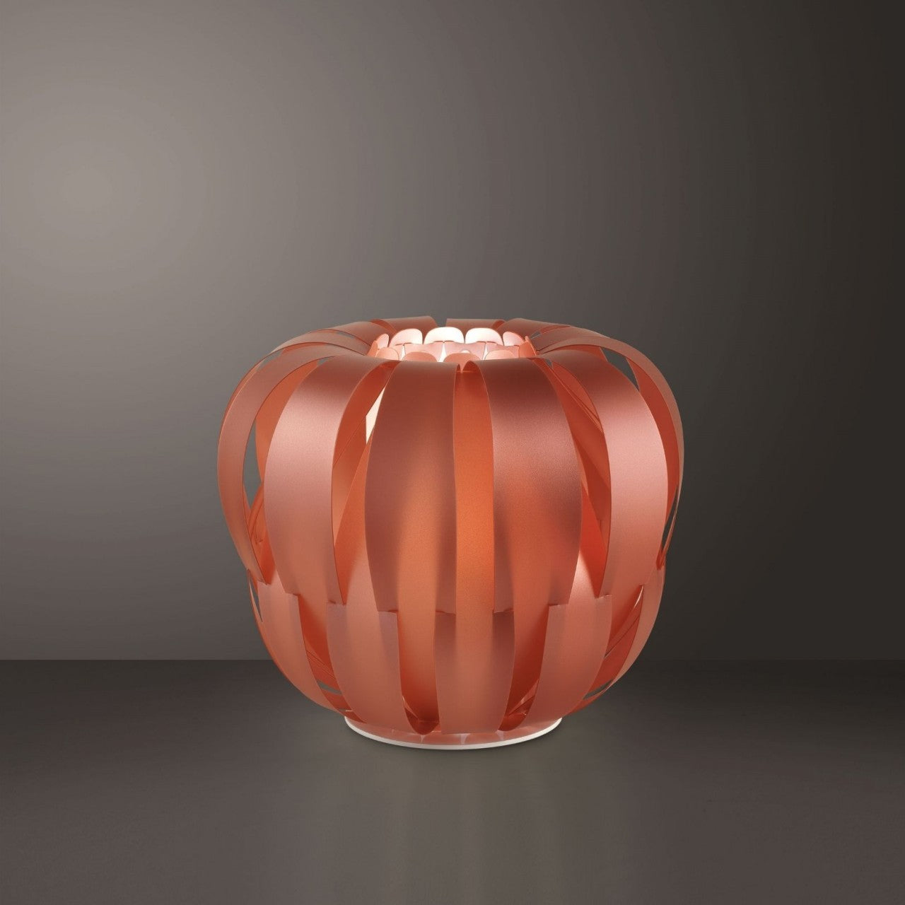 Lámpara de pie cobre de metal blanco diámetro 60 x 55h cm