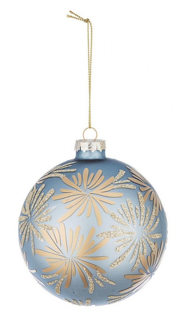 8x Esfera Vt Daisy Azul-Oro D100