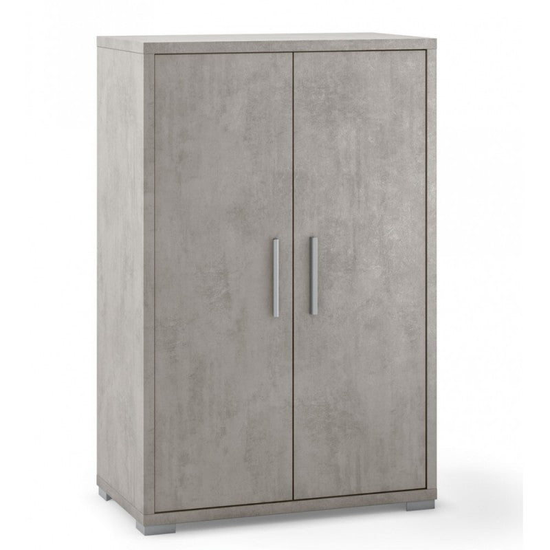 Armario multiusos con dos puertas Beton Cemento 71x41x h110 cm