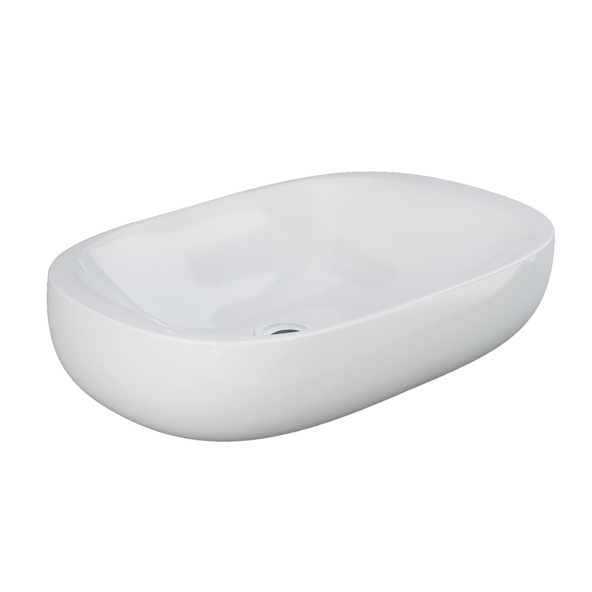 Lavabo sobre encimera ovalado 60 cm