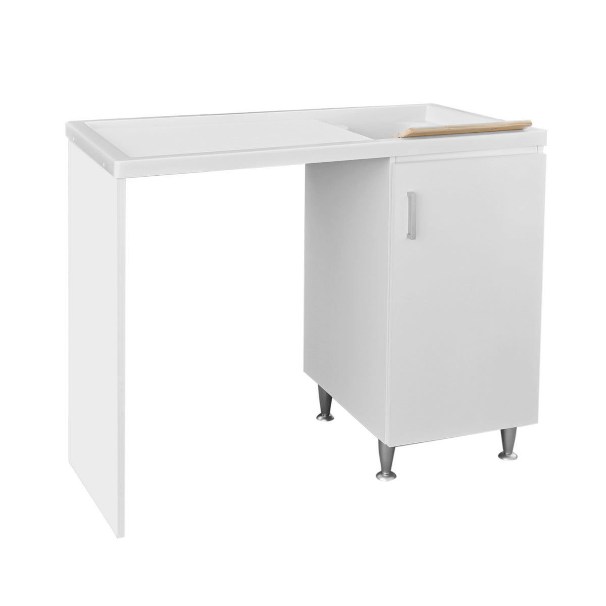 Mueble de madera con fregadero + funda lavadora Mod. Idex