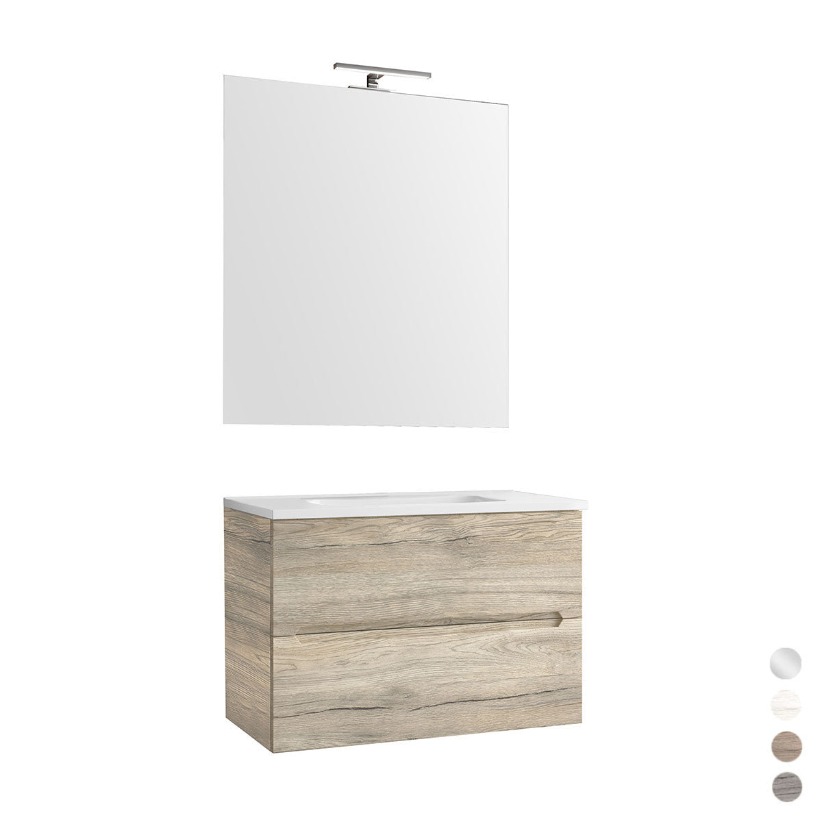 Mueble suspendido roble anudado 70 cm