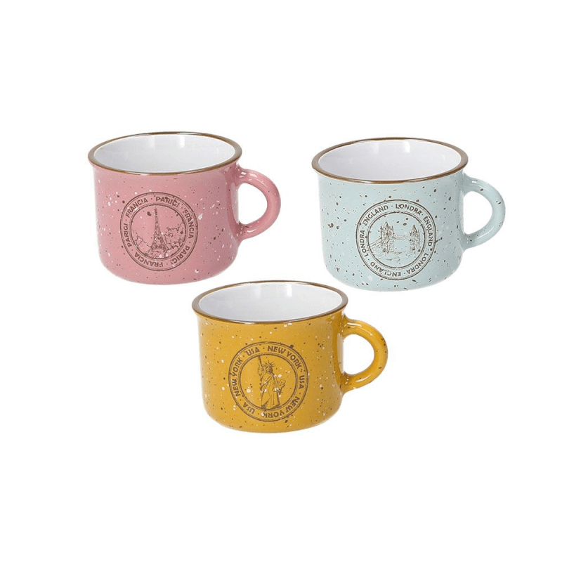 Taza De Café Sin Platillo 100 Cc Viaje
Gres multicolor