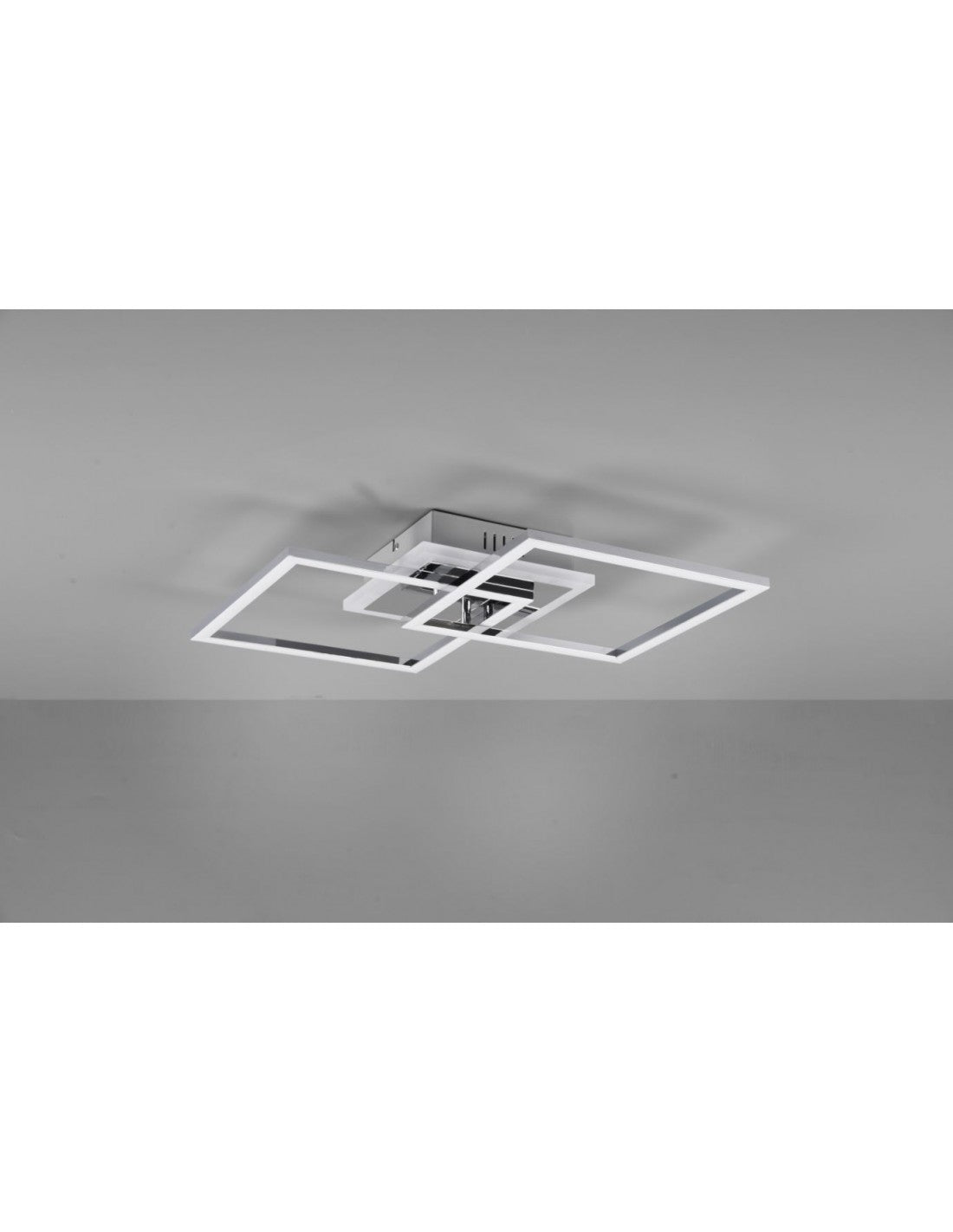 Venida Chrome Square Plafón Led 25w 4000k Dimmer Trio Lighting
