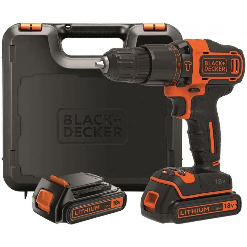 Taladro/destornillador de impacto Black and Decker 18V-1.5AH