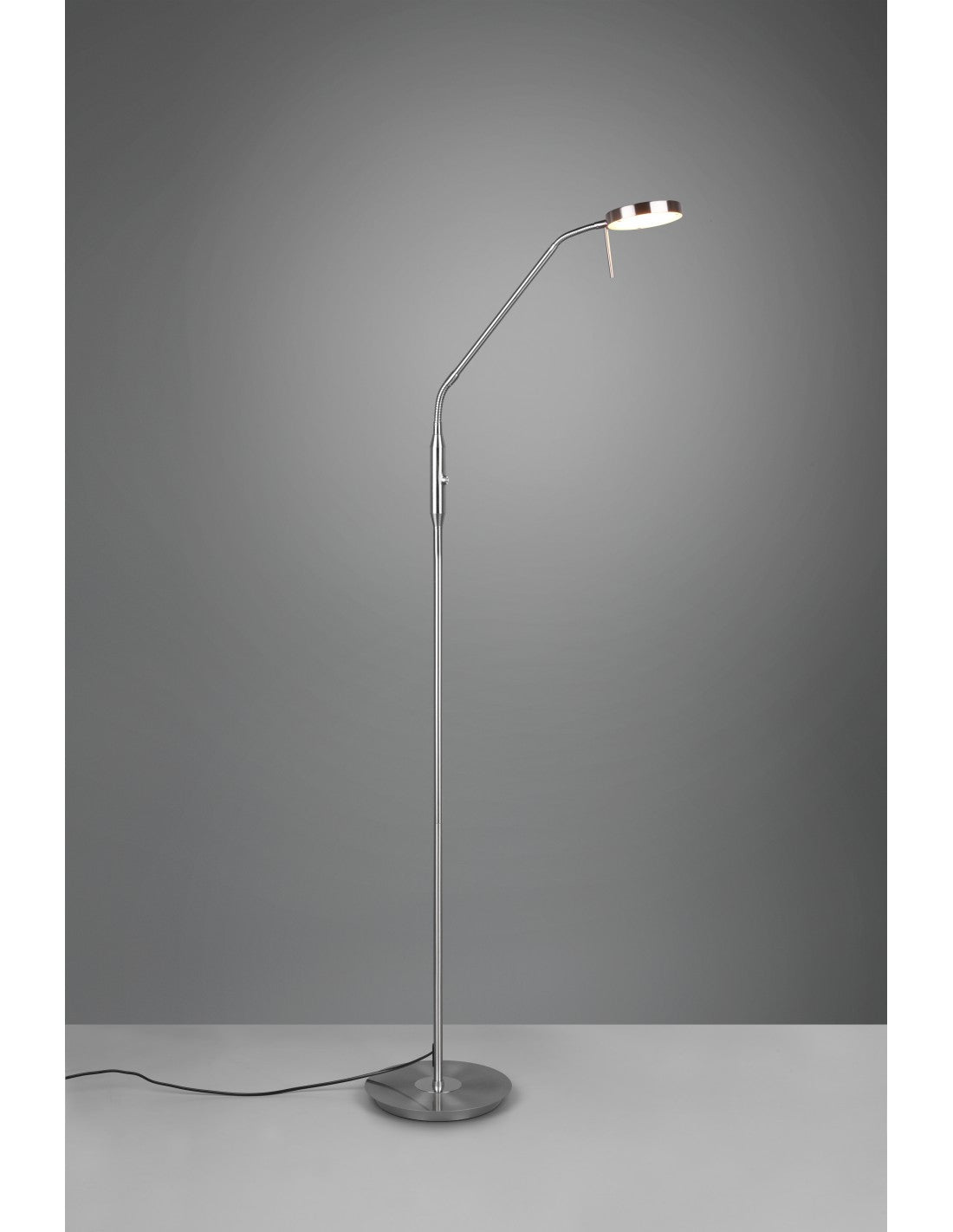 Lámpara de pie Monza Led Touch Dimmer Nickel Trio Lighting Studio