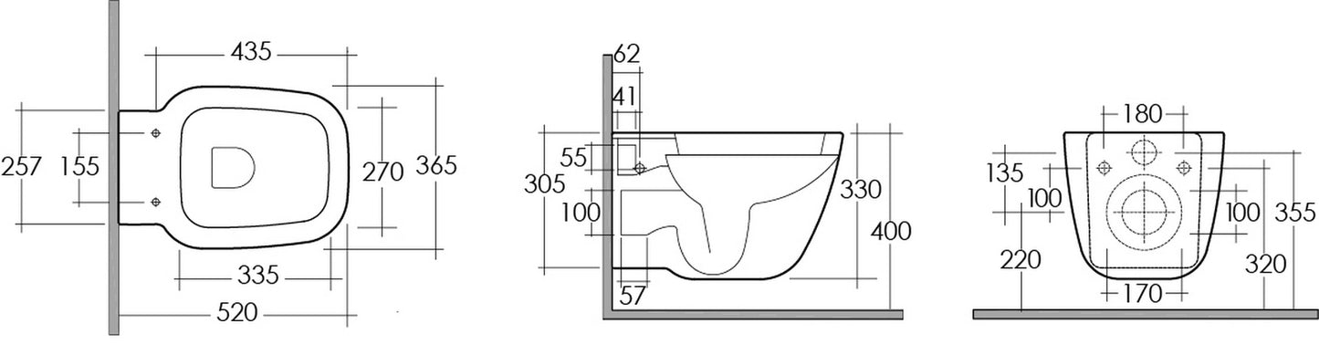 Jarrón suspendido uno