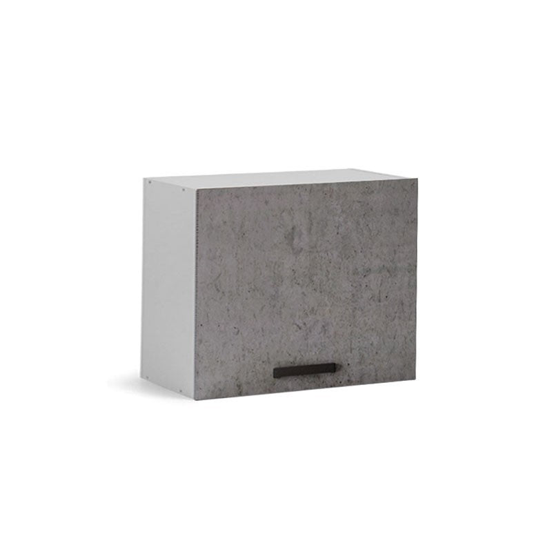 Mueble alto sobre campana con puerta de cocina gris cemento 60x32xh49 cm