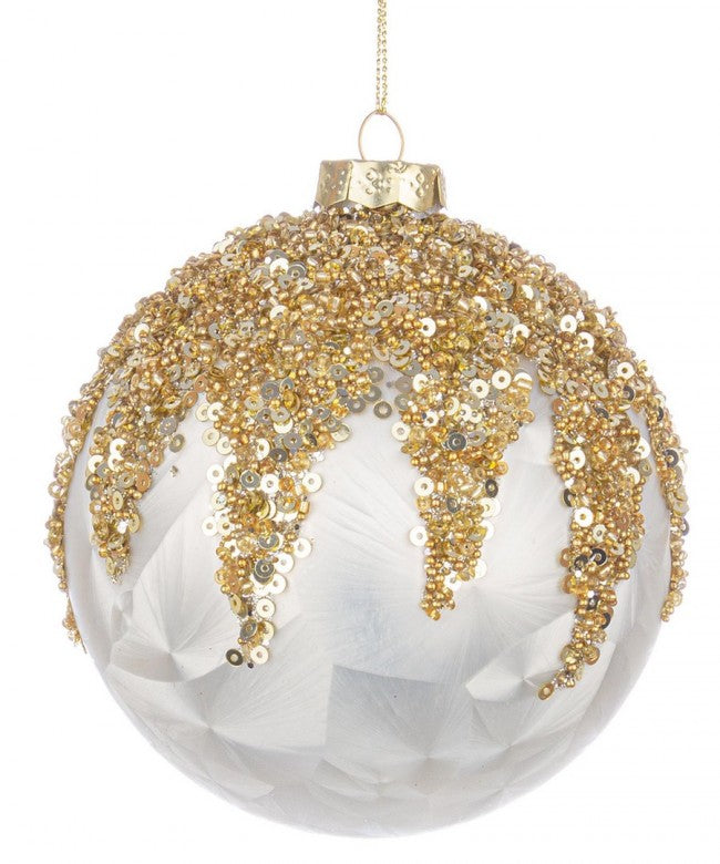 8x Esfera de premio Vt blanco nacarado D100