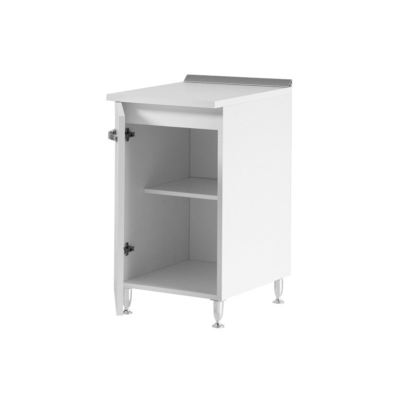 Mueble de cocina Fresno blanco 1 puerta 40x50xH 85 cm