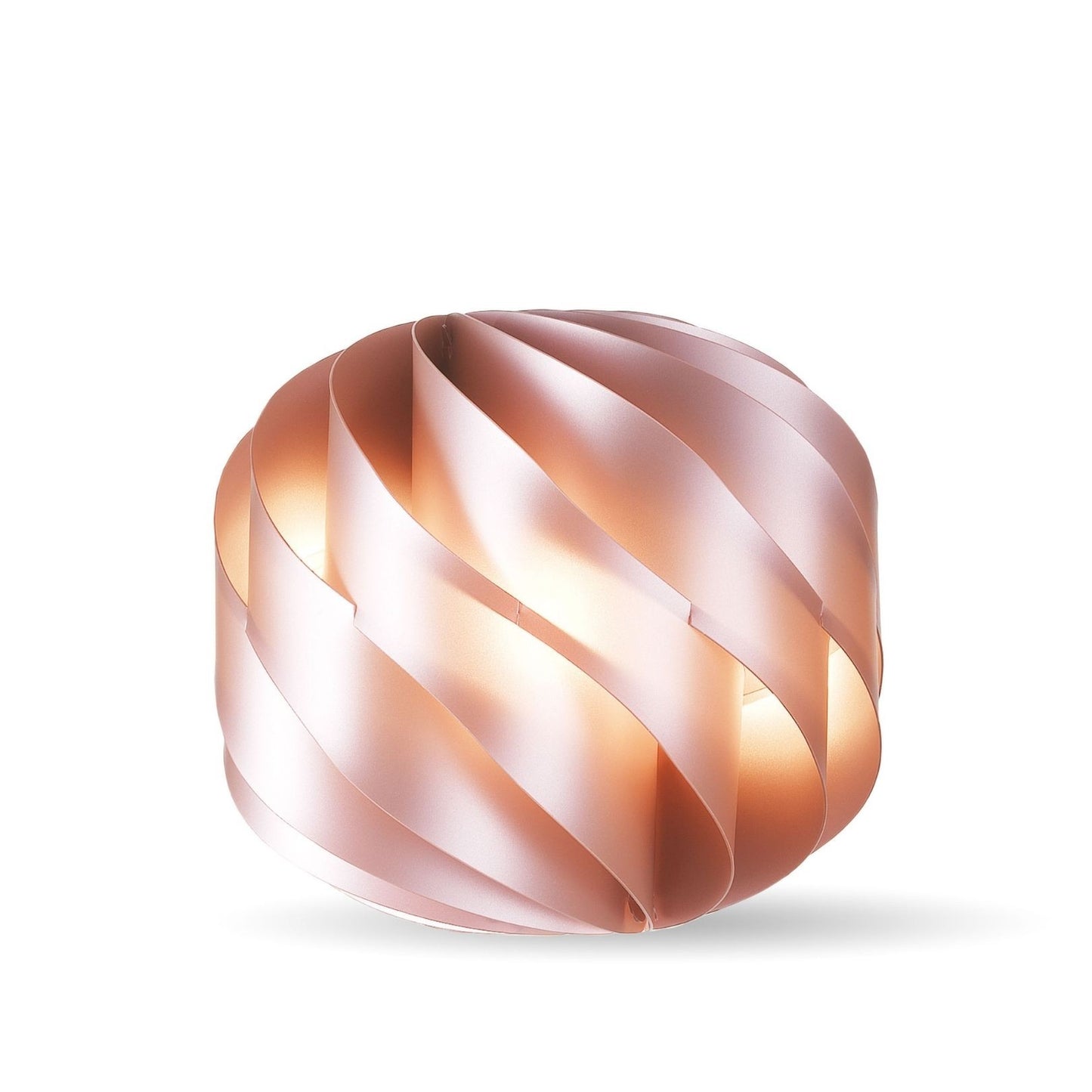 Lámpara de mesa de metal rosa Cm. 25 x 23h