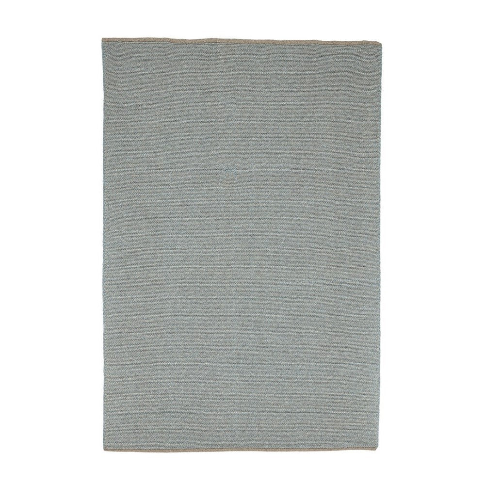 Alfombra de exterior azul en fibra sintética hecha a mano 170x240
