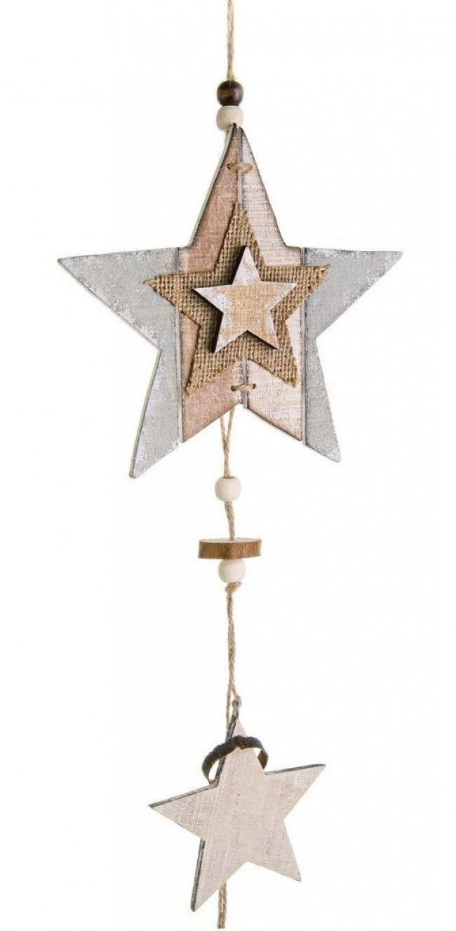 12x Estrella de rayas de hilo