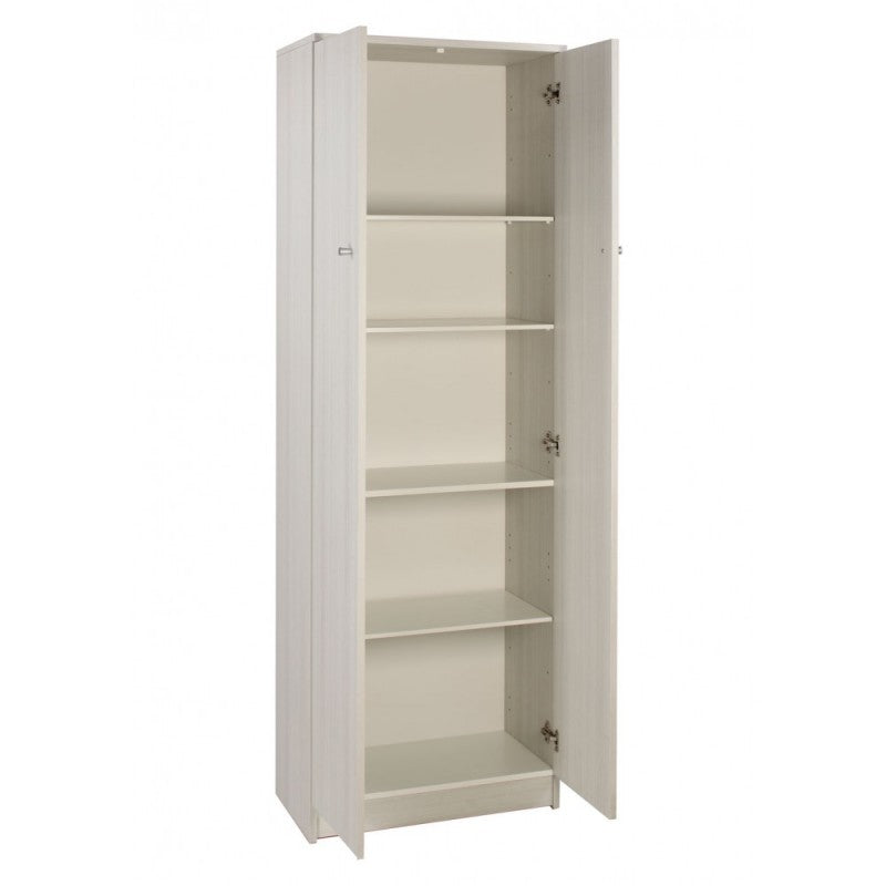 Armario multiusos dos puertas blanco 62x34x h182 cm