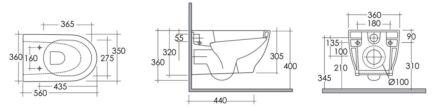 Jarrón colgante de luna
