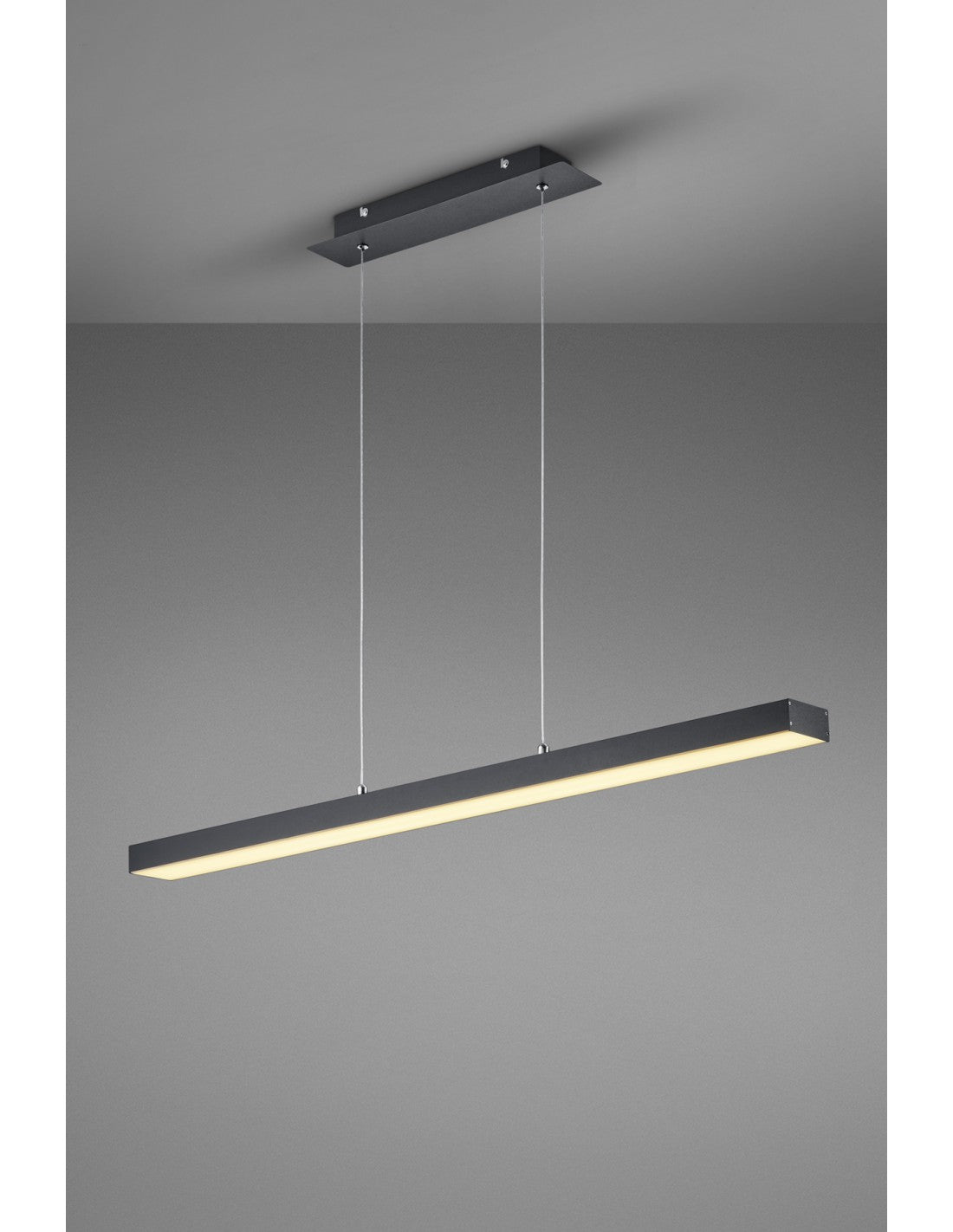 Agano Black Led 18w Touch Dimmable Trio Iluminación Suspensión