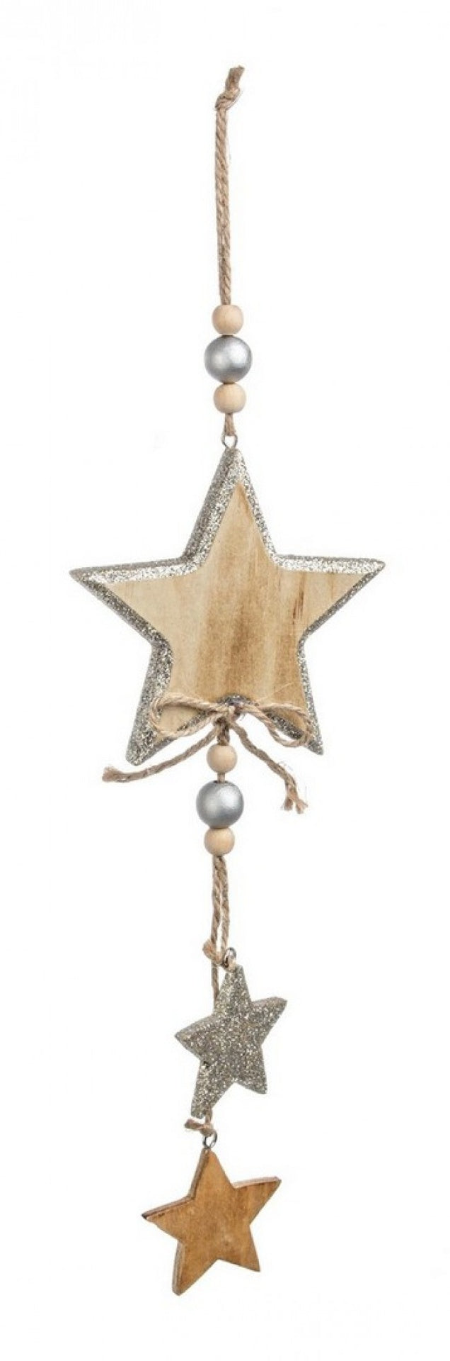 12x Colgante de estrella con purpurina