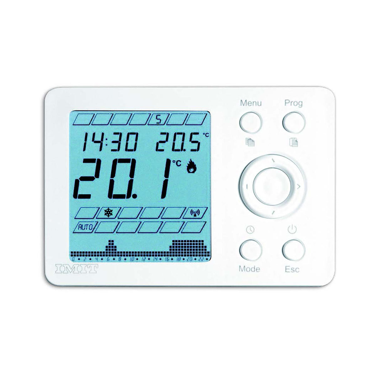 Cronotermostato semanal de pared Techno WPT OT - Blanco