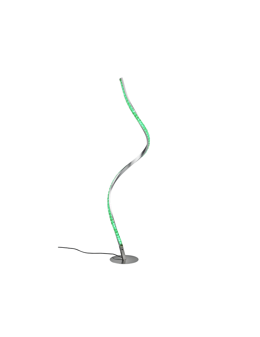 Lámpara de pie LED Rubin moderna regulable efecto cristal RGB H116 cm Trio Lighting