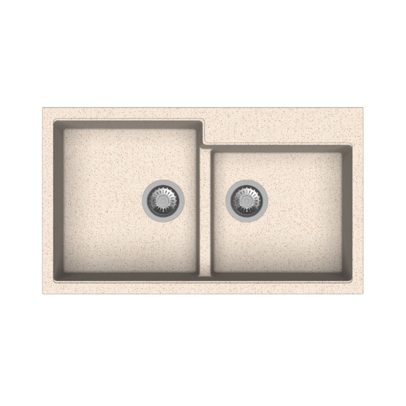 Fregadero de avena de 2 senos Tip Toe N200