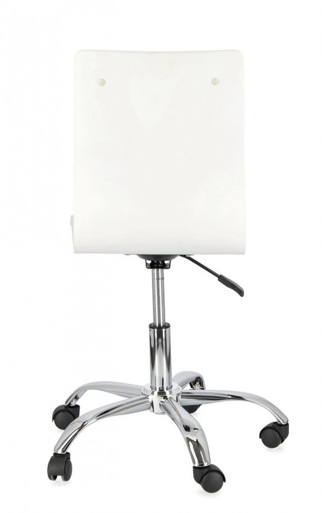 Silla de oficina Young Paris acero símil piel 42,5 x 40 x 87 cm