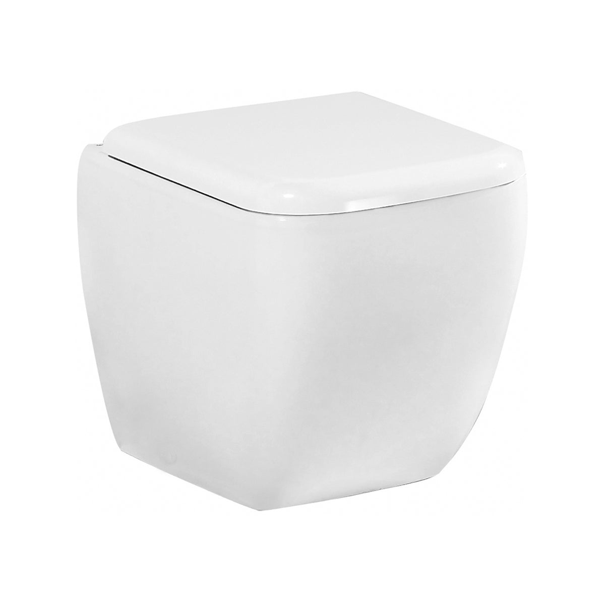 Inodoro Metropolitan adosado a pared con desagüe universal