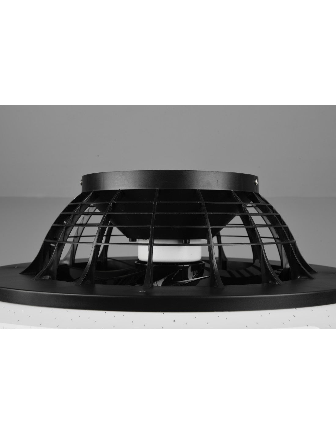 Ventilador de araña LED regulable Stralsund Black Trio Lighting