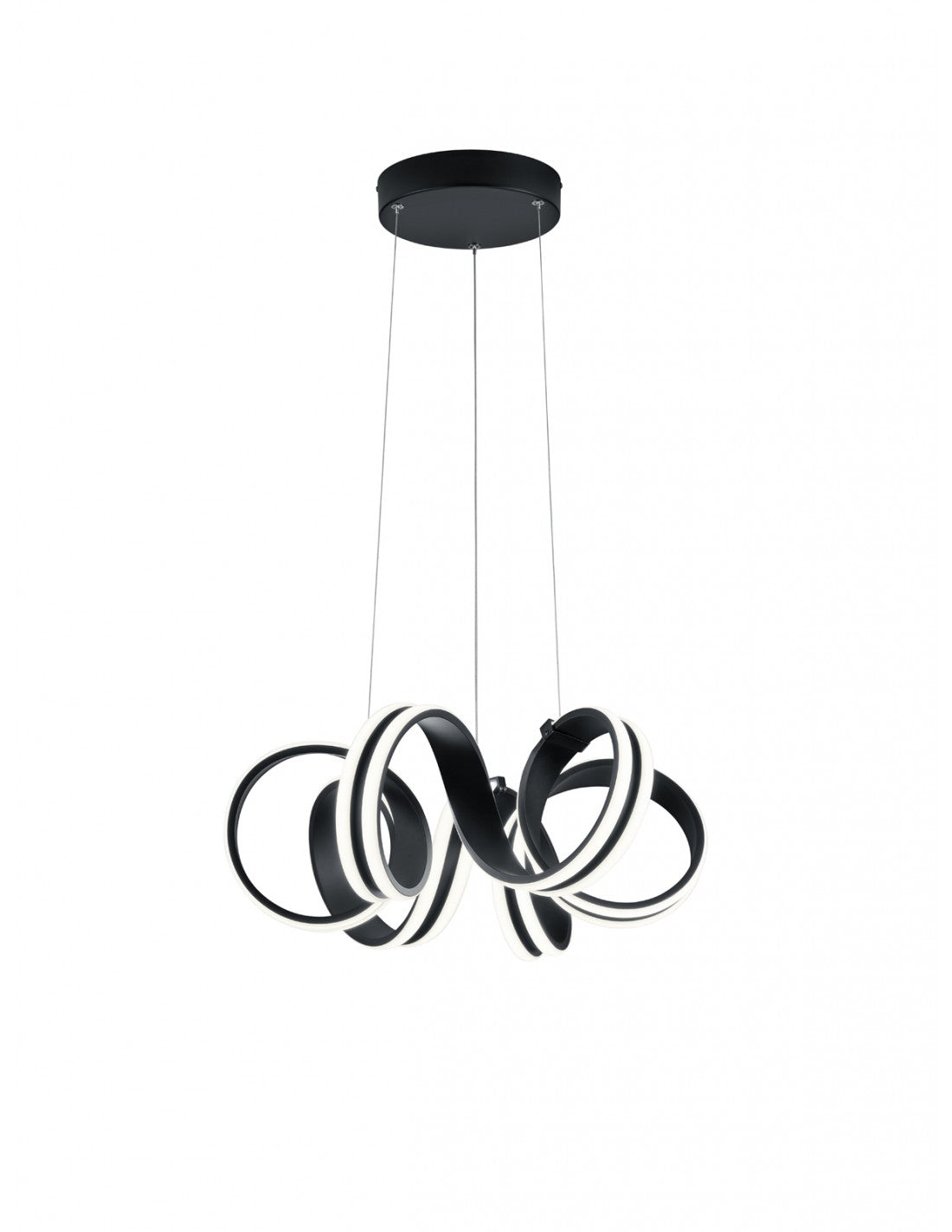 Suspensión Led Dimmer Carrera Black Ribbon Trio Lighting