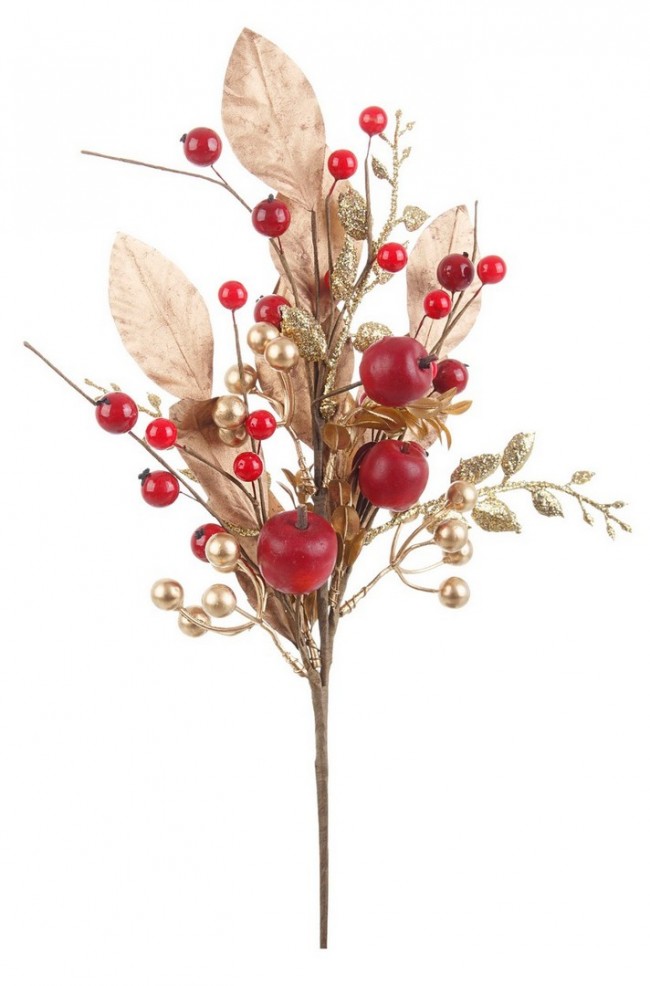 12x Rama Luxor Dorada C-Manzana Al.45cm