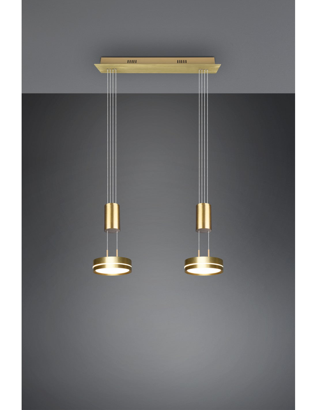 Difusores de suspensión Disco Led Dimmer Franklin Brass Trio Lighting