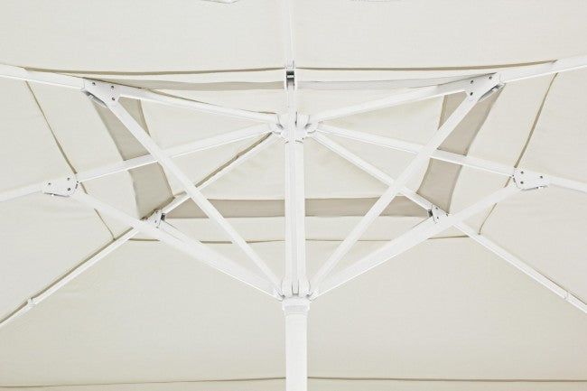 Paraguas de aluminio Alghero blanco gris claro