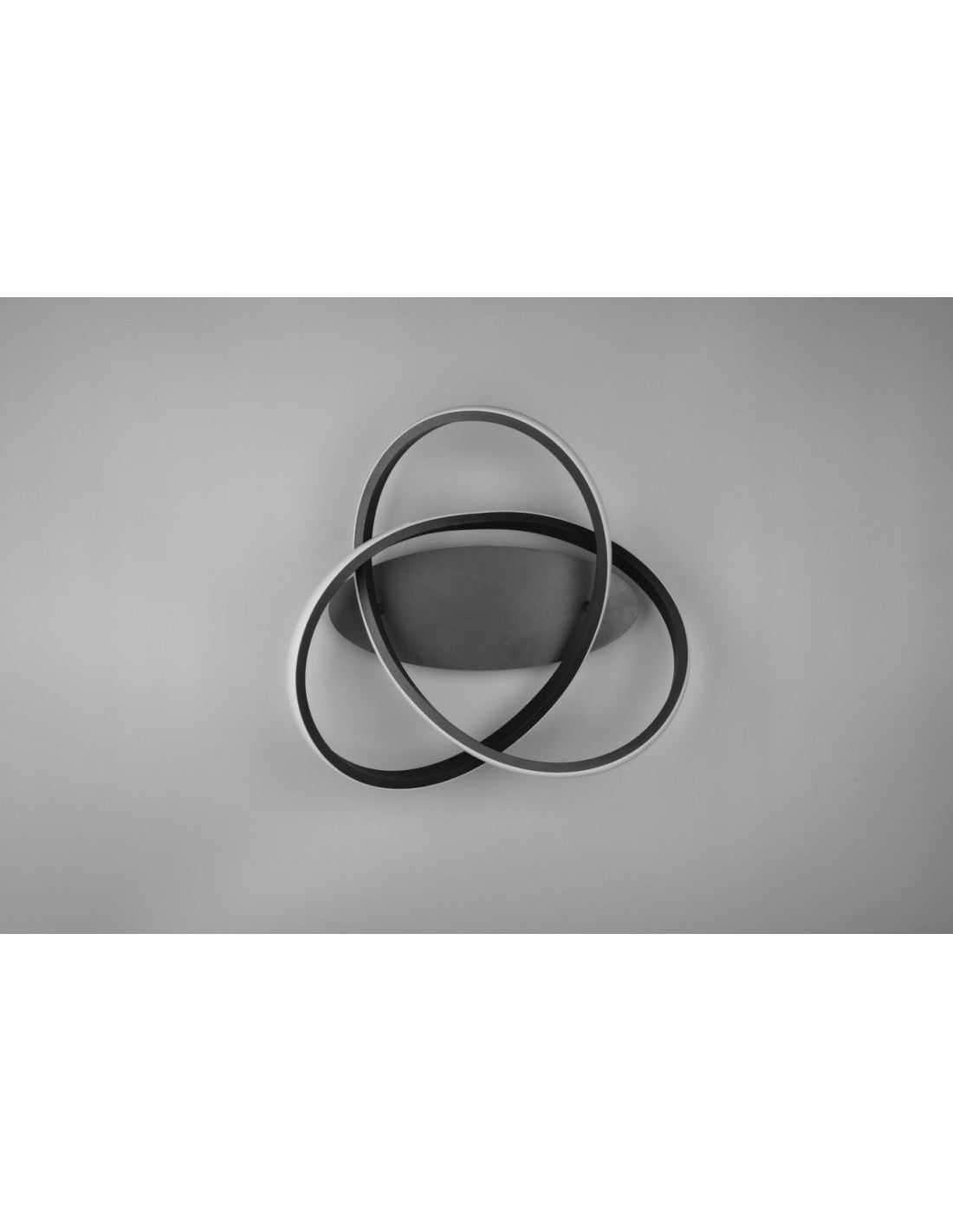 Lámpara de Techo Espiral Course Negro Led Dimmer 18w Ø45 cm Trio Lighting