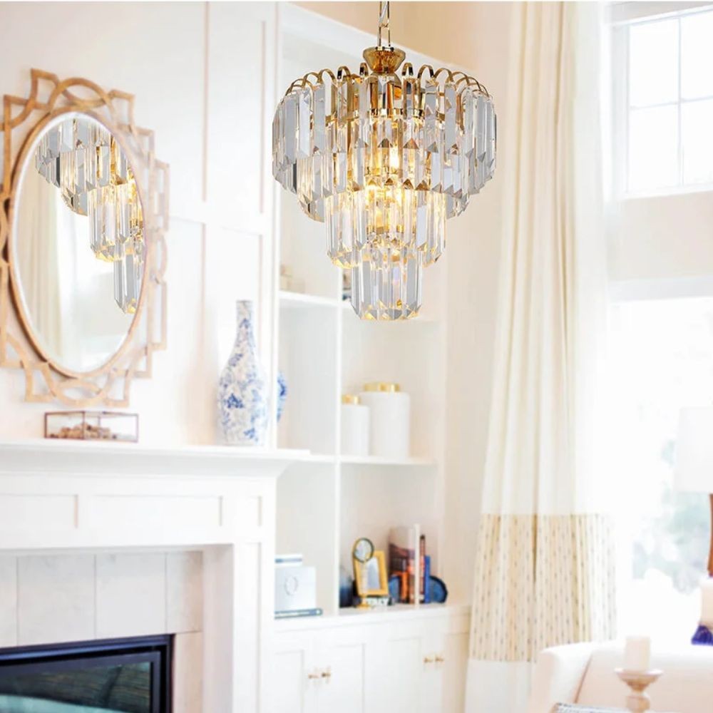 Lampada da soffitto a 3 luci Miranda MDL3831 vetro e oro EFFEZ